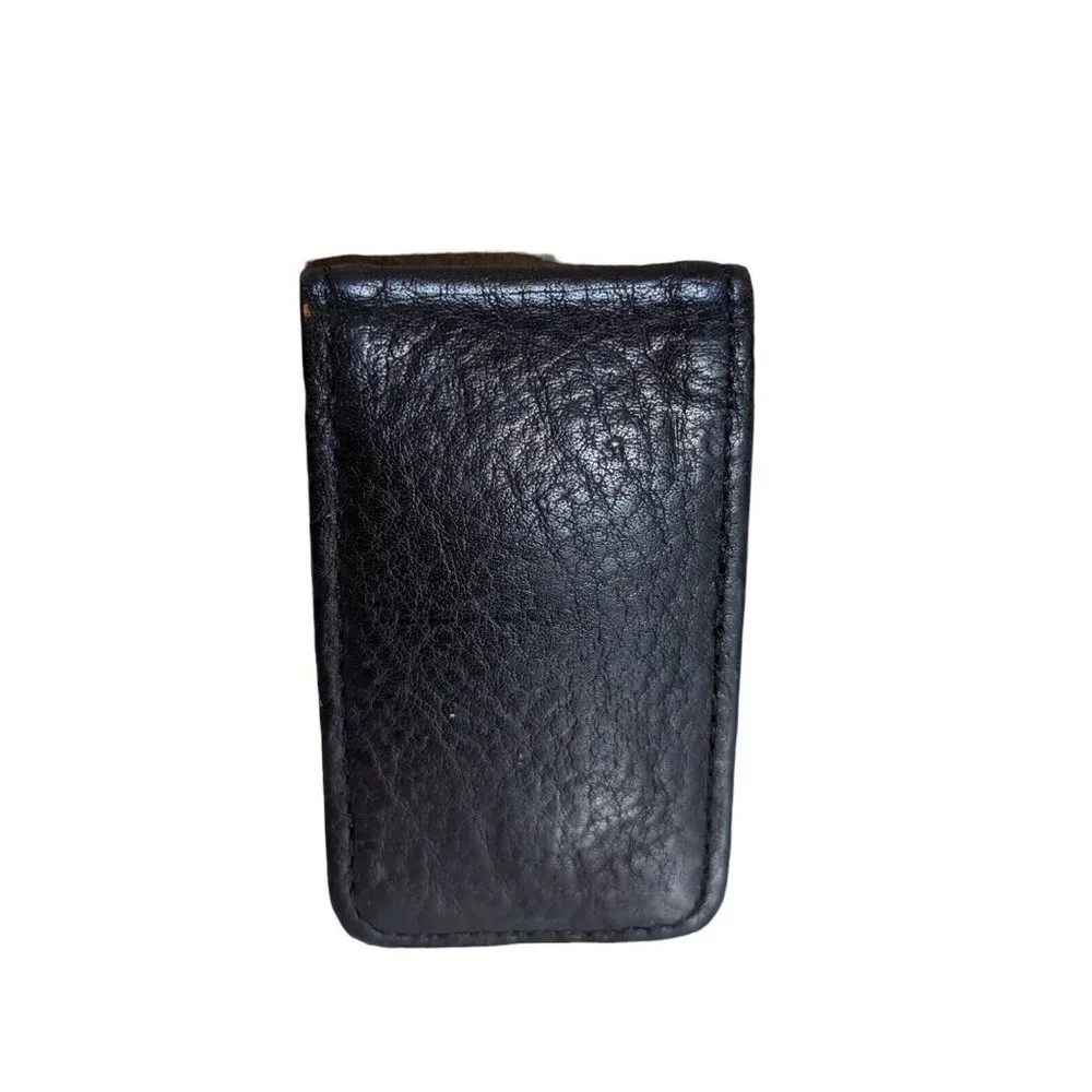 Dockers Genuine Leather Magnetic Money Clip Black Color